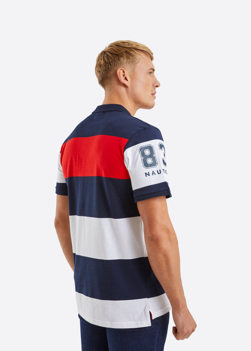 Nautica Dash Polo Shirt - Dark Navy - Back