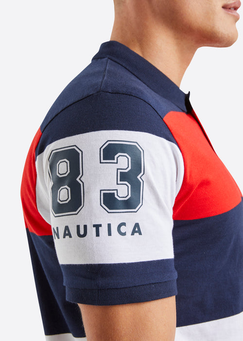 Nautica Dash Polo Shirt - Dark Navy - Detail