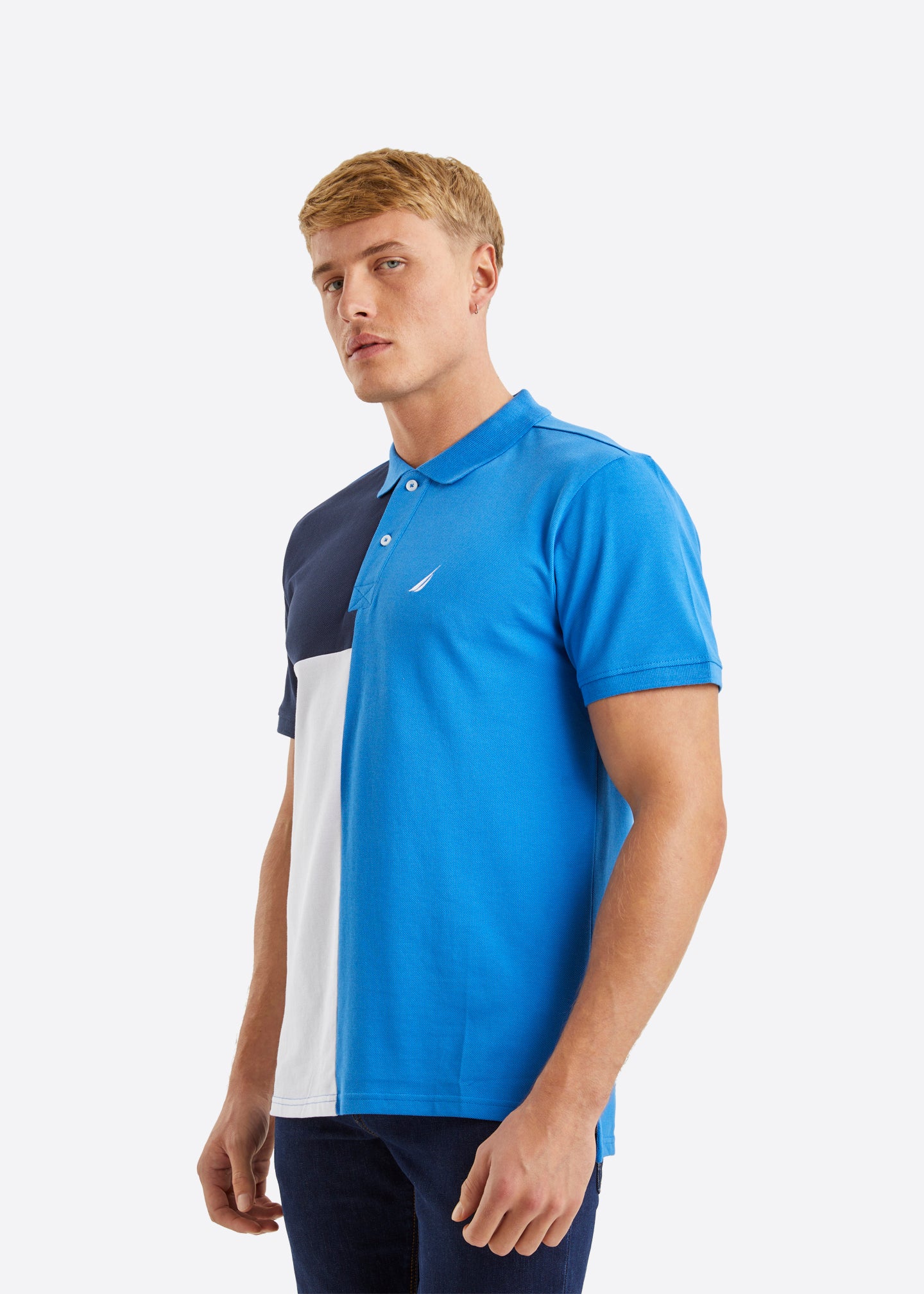Nautica Jaxson Polo Shirt - Blue - Front