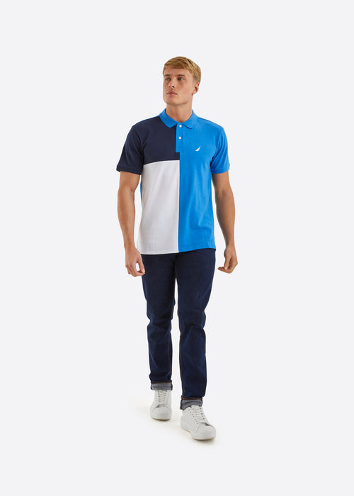 Nautica Jaxson Polo Shirt - Blue - Full Body