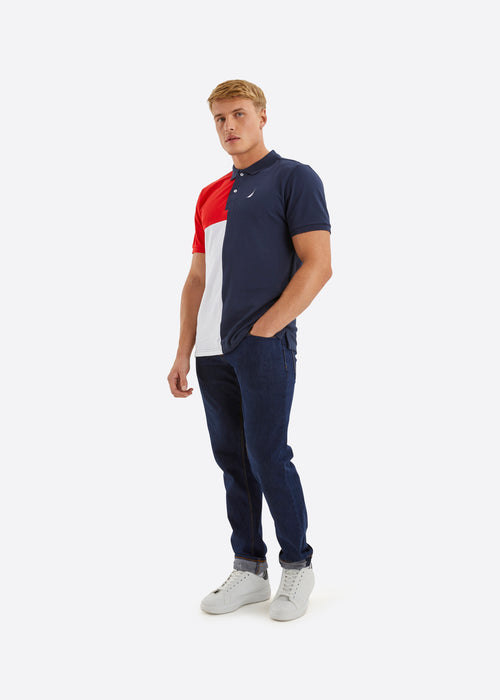 Nautica Jaxson Polo Shirt - Dark Navy - Full Body