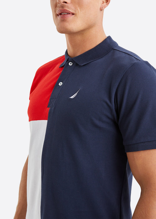 Nautica Jaxson Polo Shirt - Dark Navy - Detail
