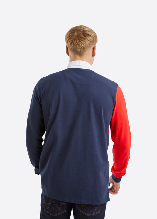 Nautica Nolan Rugby Shirt - Dark Navy - Back