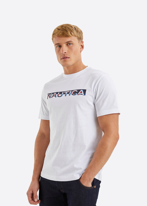 Nautica Dane T-Shirt - White - Front