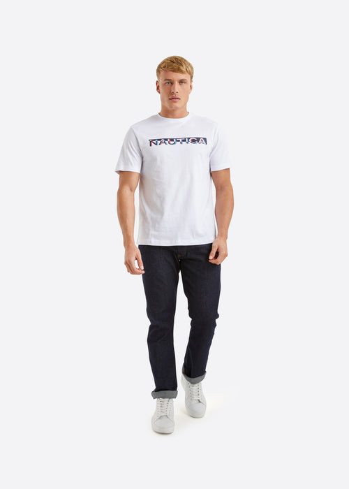 Nautica Dane T-Shirt - White - Full Body