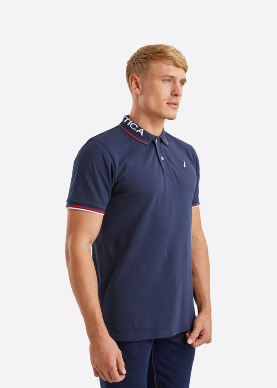 Nautica Bromley Polo Shirt - Dark Navy - Front