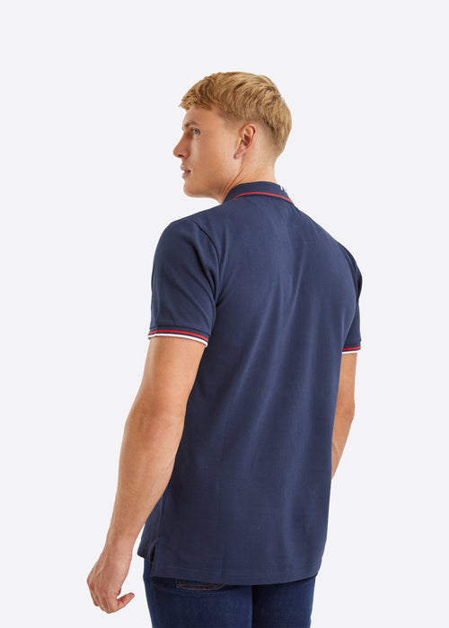 Nautica Bromley Polo Shirt - Dark Navy - Back