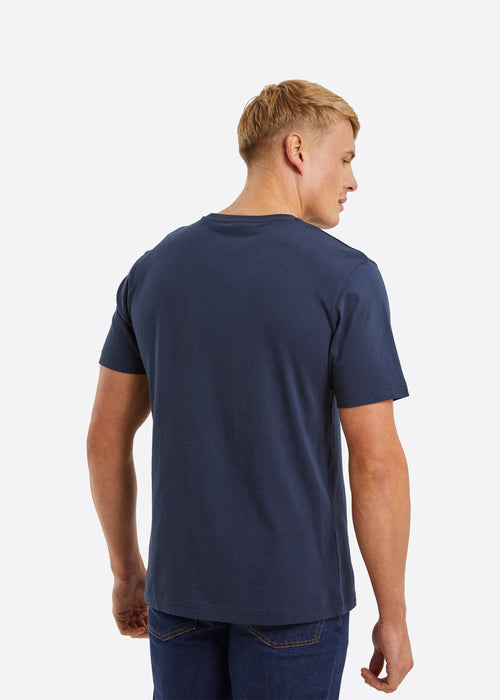 Nautica Crofton T-Shirt - Dark Navy - Back