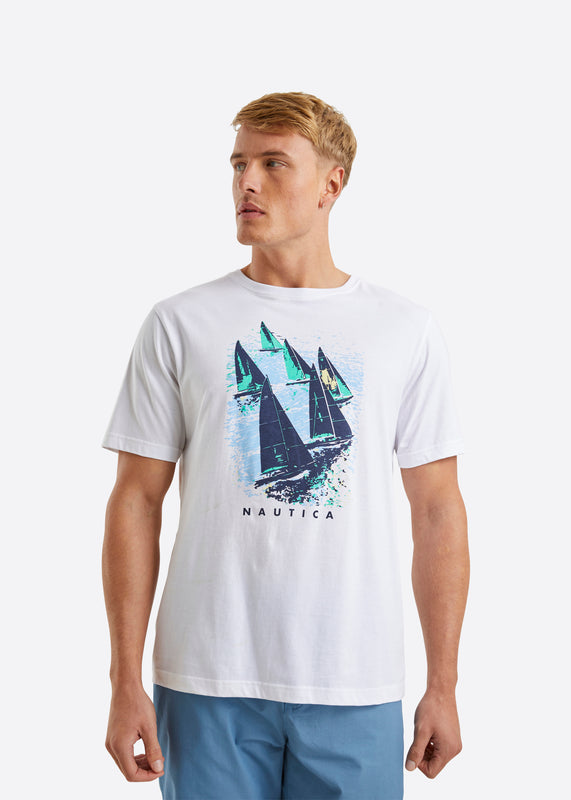 Nautica Cassius T-Shirt - White - Front