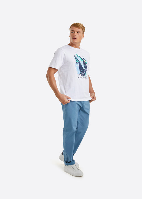 Nautica Cassius T-Shirt - White - Full Body