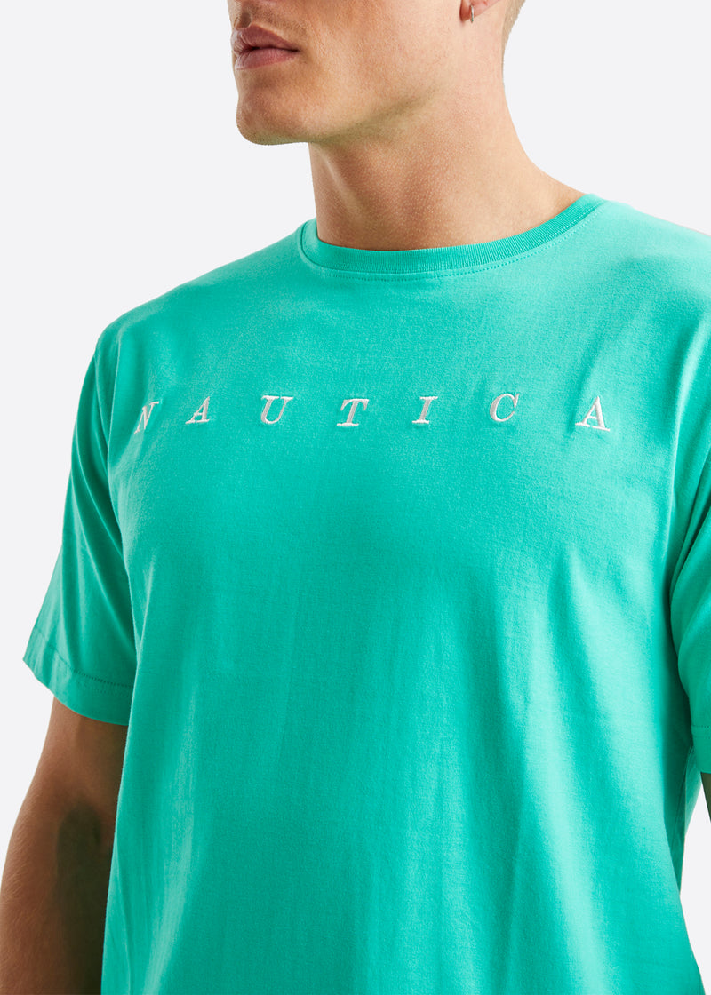 Nautica Holm T-Shirt - Mint - Detail