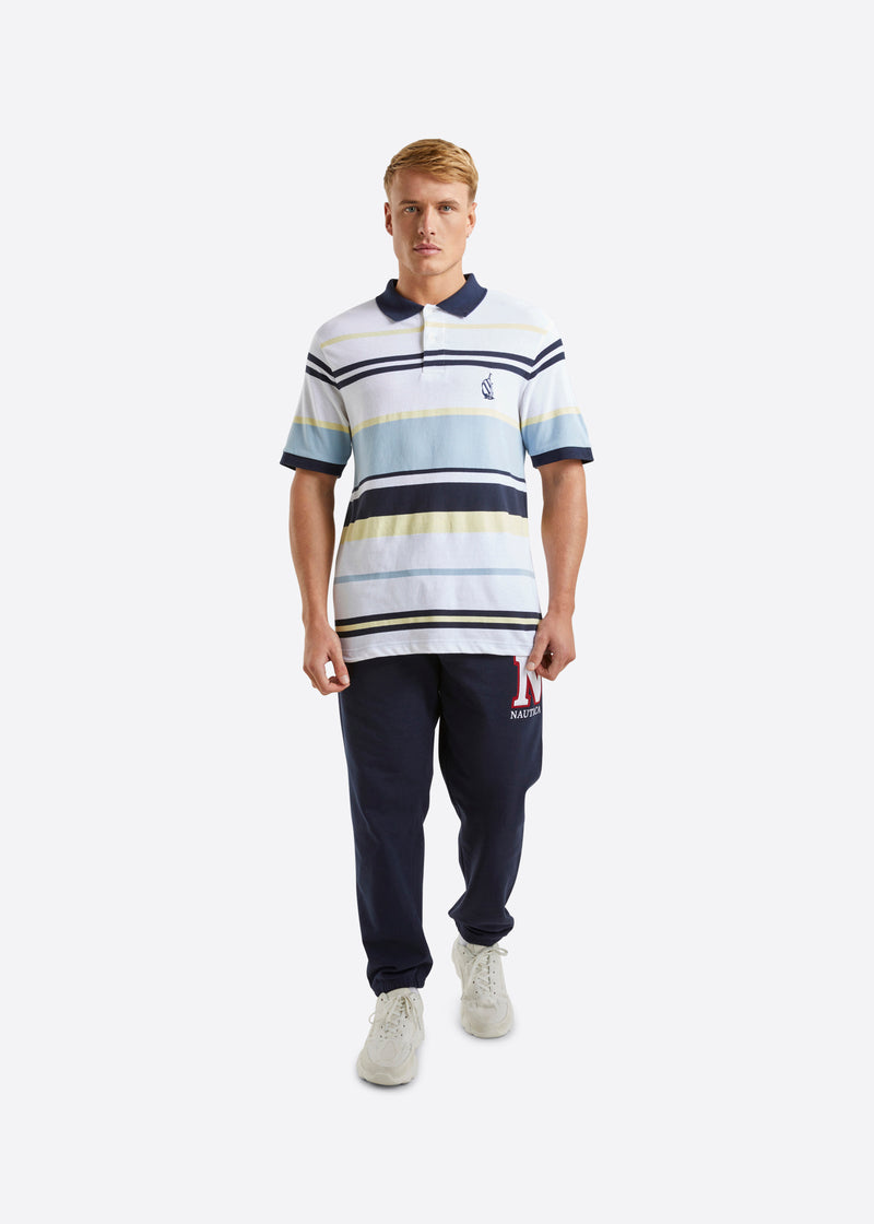 Nautica Merlot Polo Shirt - White - Full Body