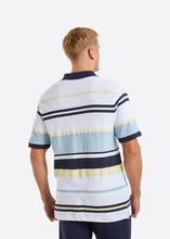 Load image into Gallery viewer, Nautica Merlot Polo Shirt - White - Back