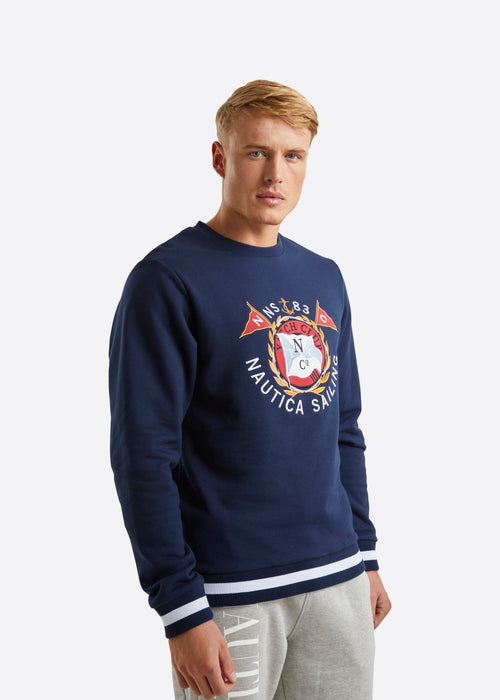 Nautica Shore Sweatshirt - Dark Navy - Front